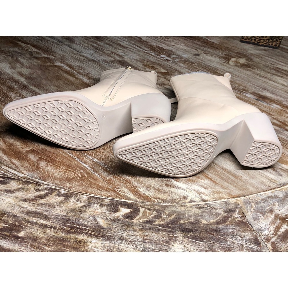 Seychelles Shining Star Bootie Leather Ankle Pointed Toe Off White NEW 7 US - Picture 5 of 7